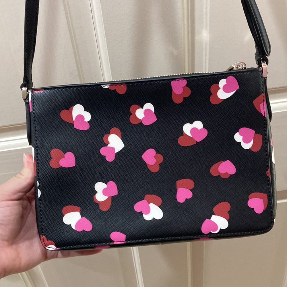 Kate Spade Flutter Hearts Crossbody Purse Bag - Picture 11 of 13